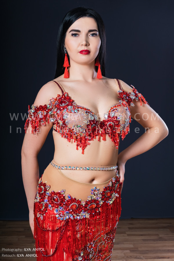 Professional bellydance costume (classic 177a)